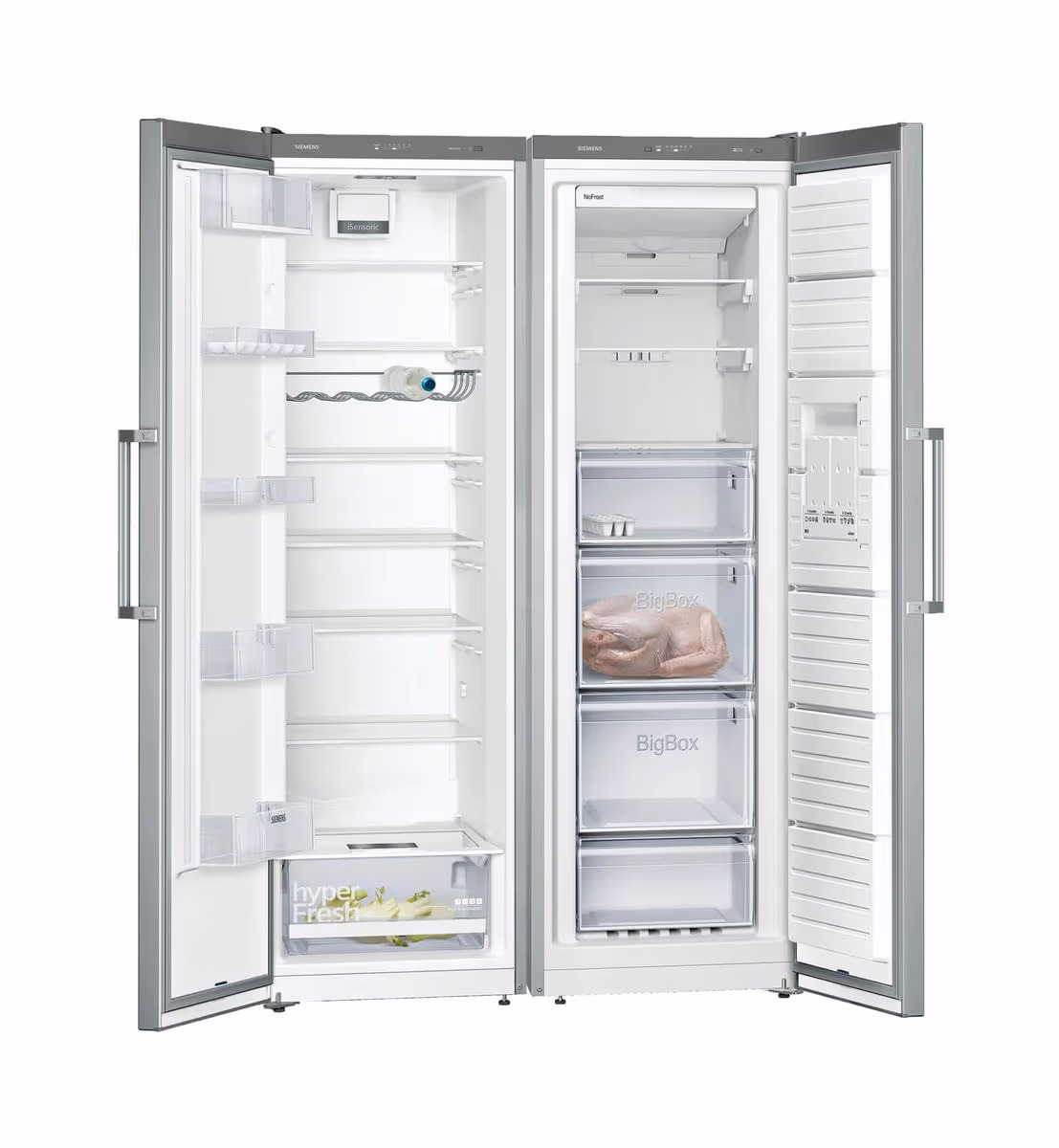 Siemens KA95NVIEP Kühl- / Gefrierkombination – Food Center – edelstahl