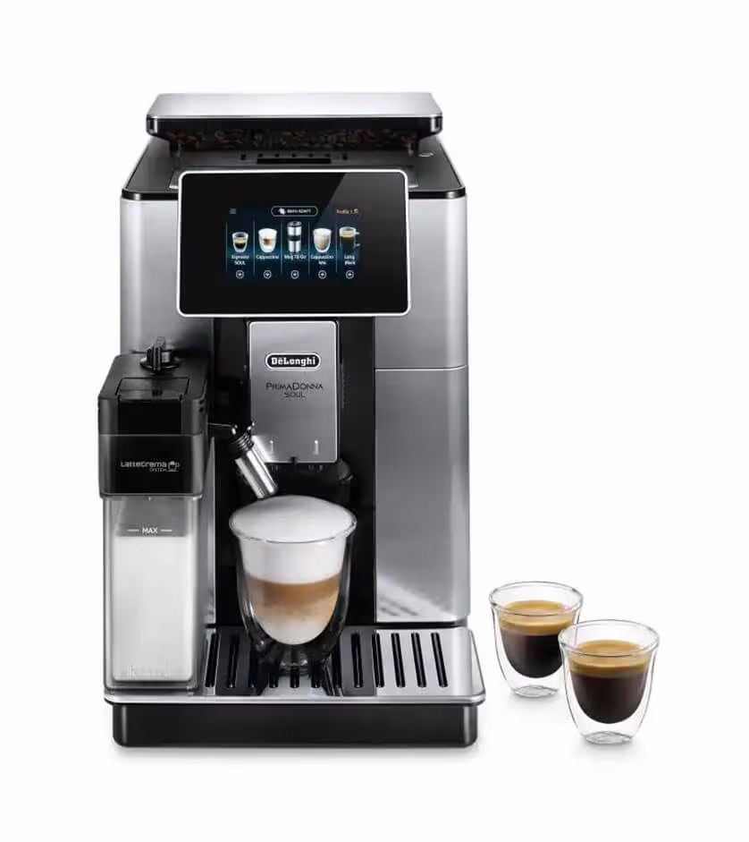 Image of De Longhi PrimaDonnaSoul Metall Kaffeevollautomat – edelstahl