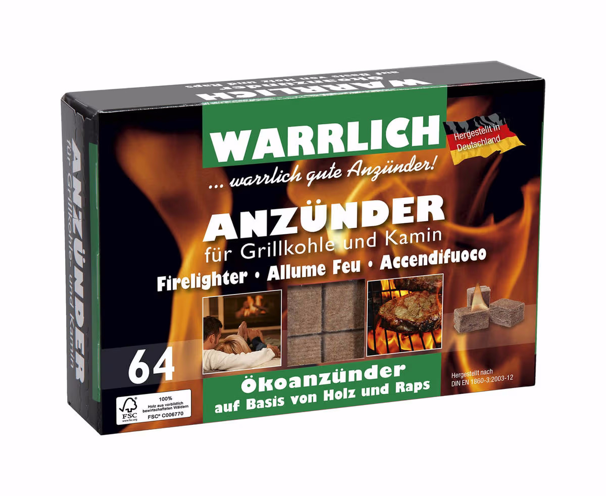 BBQ Dragon Warrlich Ökoanzünder Anzündemittel – Holzkohle/Briketts/Grill Anzünder