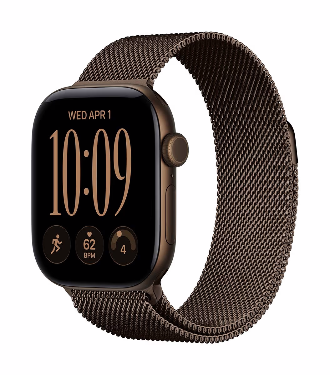 Image of Apple Watch Series 12 GPS 42mm Dark Bronze Aluminium Case / Dark Bronze Milanese Loop Apple Watch 12
