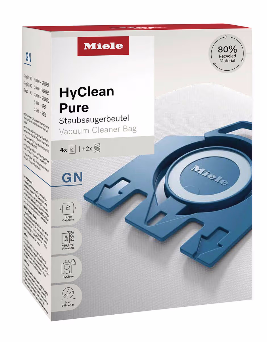 Miele GN HyClean Pure Staubsaugerbeutel – Staubsaugerbeutel/Staubbeutel – weiss