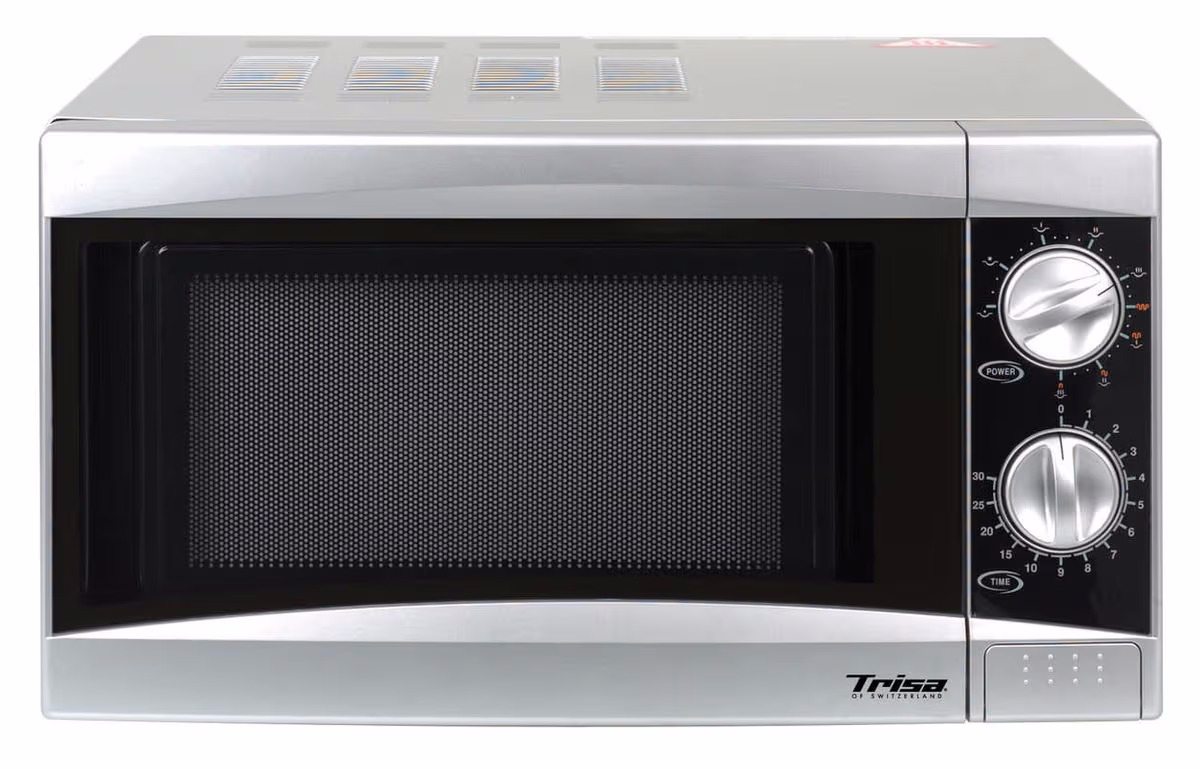 Trisa Micro Plus Mikrowelle mit Grill – aluminium