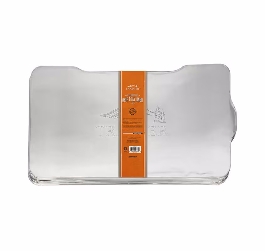 Traeger Drip Tray Liner Ironwood 885 5er Pack Einsatz für Fettauffangblech – Grillschale/Grillpfanne/Grillgeschirr