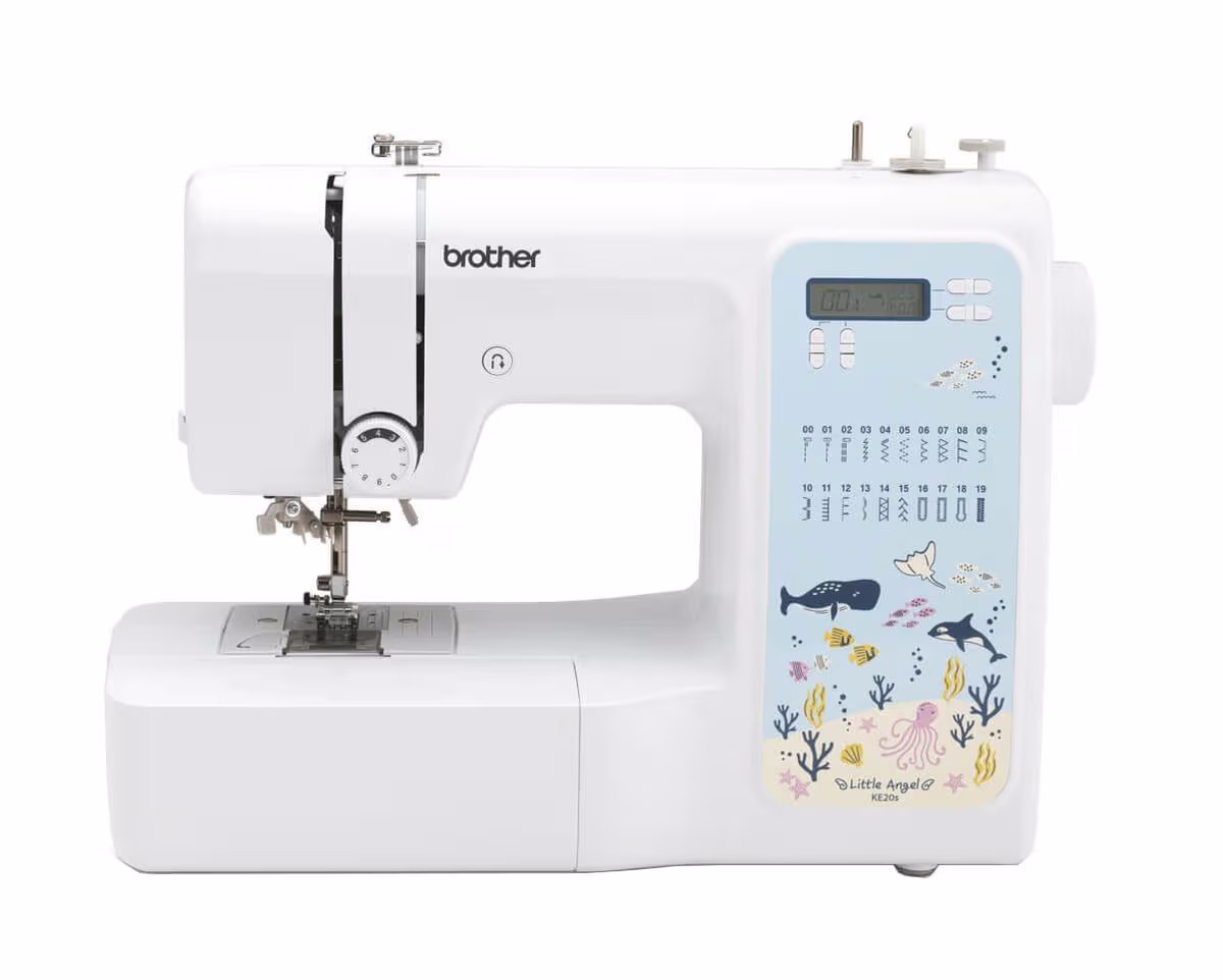 Brother KE20s Little Angel Nähmaschine – weiss
