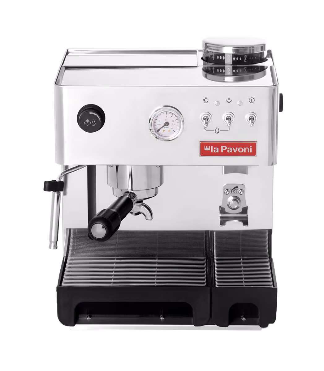 Image of La Pavoni Domus Bar Siebträgermaschine – Siebträgermaschine/Espressomaschine – edelstahl