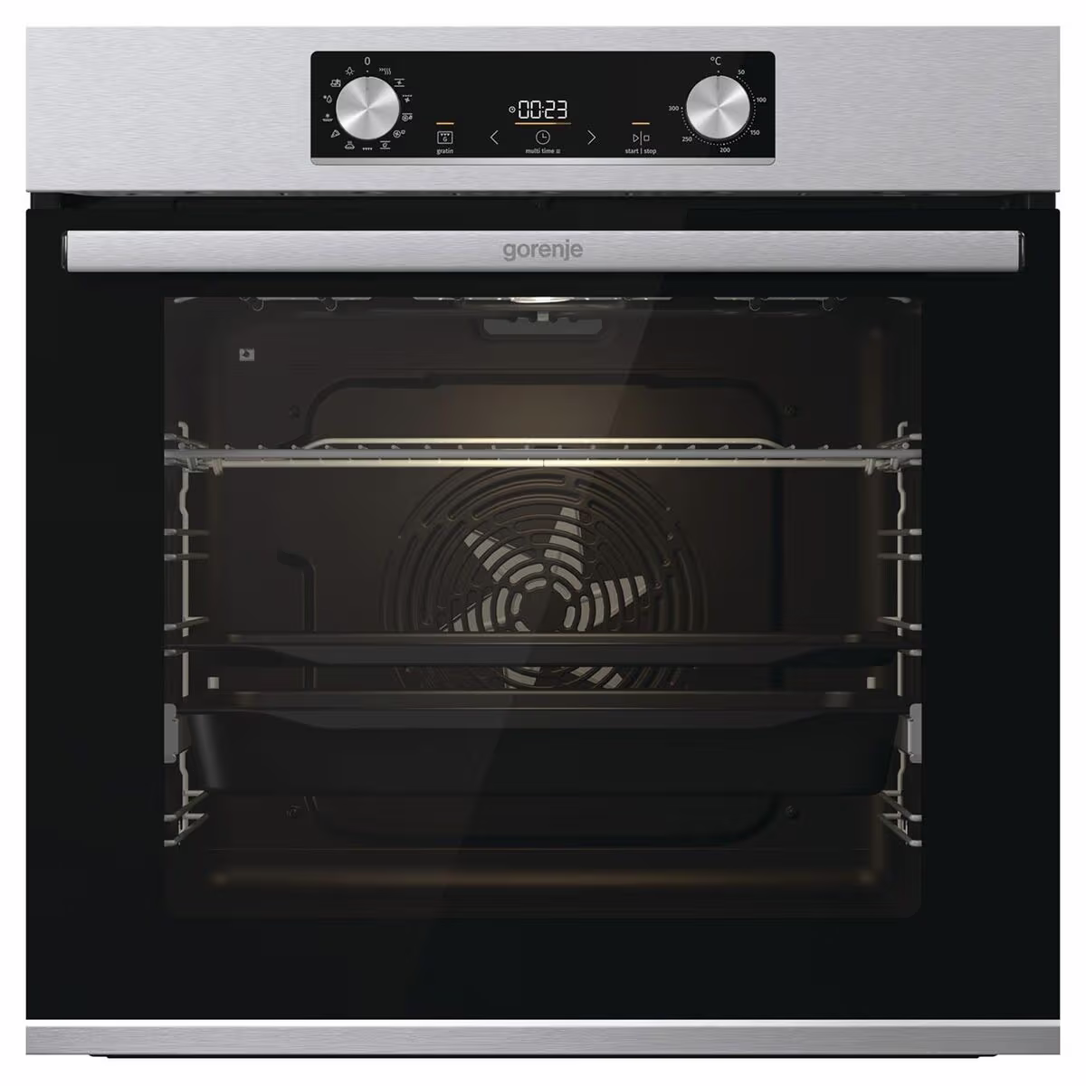 Image of Gorenje BPS6737E14X Einbau Backofen 60cm – Einbau Backofen 60 cm – edelstahl / schwarz
