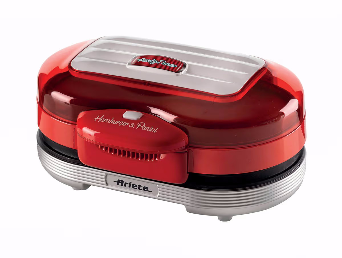 Image of Ariete Hamburger Maker rot Hamburger-Zubereiter – Kontaktgrill