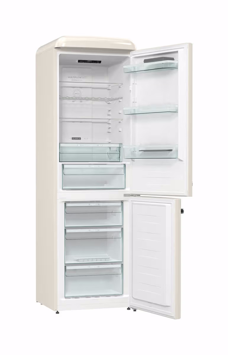Gorenje ONRK619DC Kühlschrank mit Gefrierfach freistehend – champagner