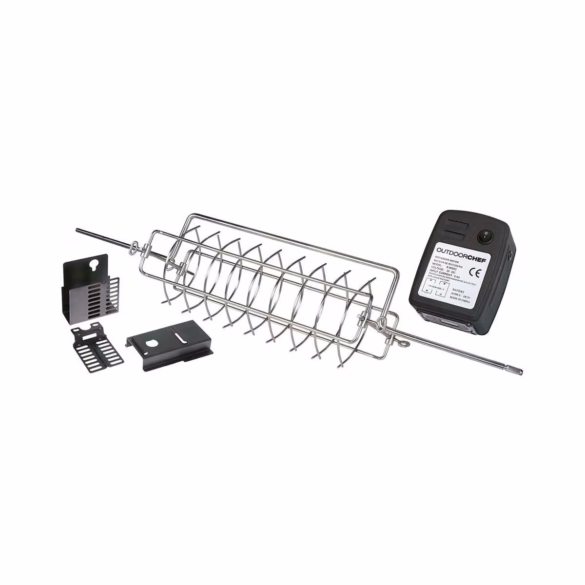 Image of OUTDOORCHEF Drehkorb-Set Australia 400er Serien – Grill Ablage/Grill Rollwagen/Grill Erweiterung – edelstahl