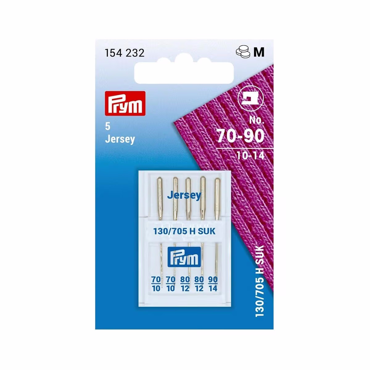 Prym Jersey 154232 Nähmaschinennadel – Bügeln Zubehör/Nähen Zubehör