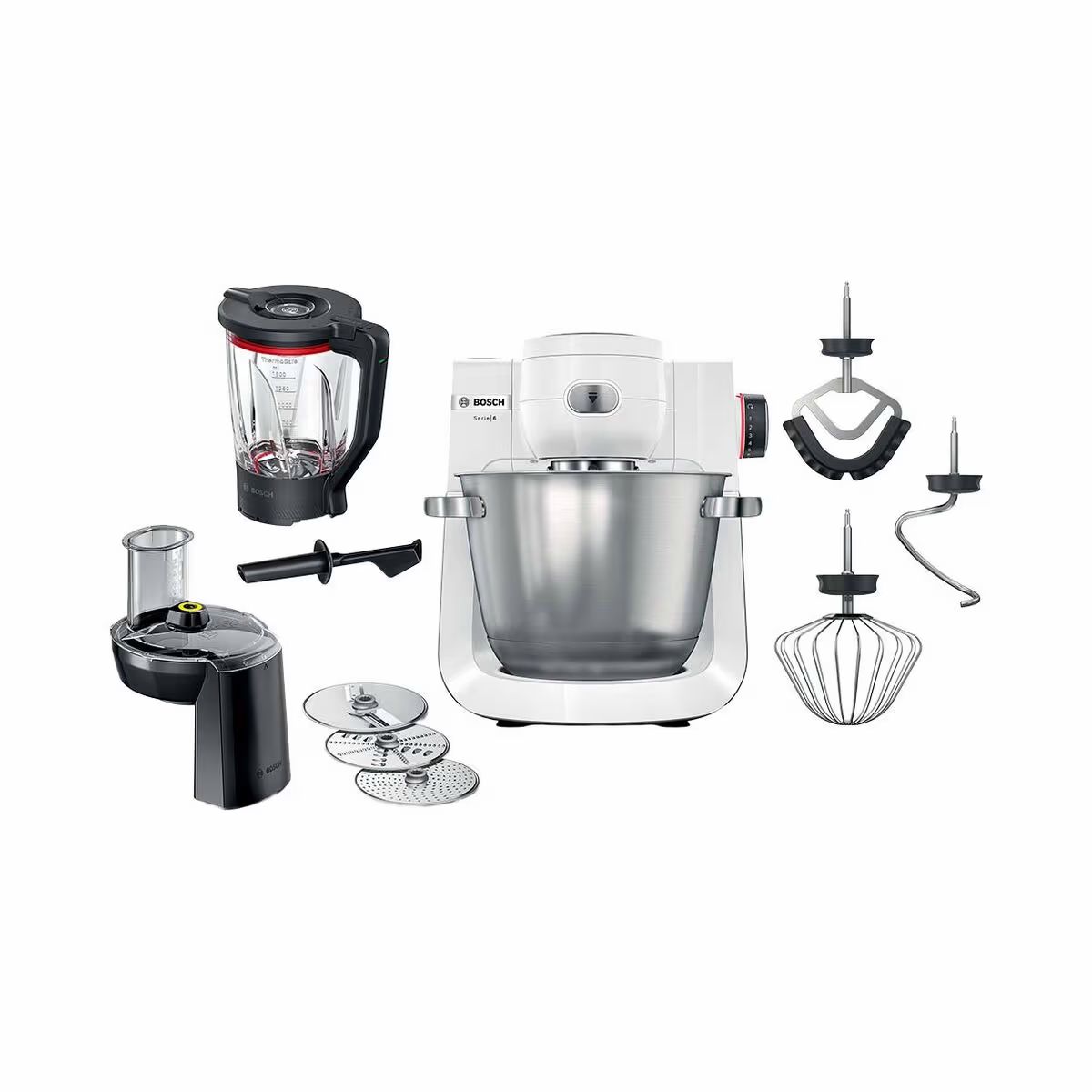 Image of Bosch Küchenmaschine Series 6 – weiss / silber