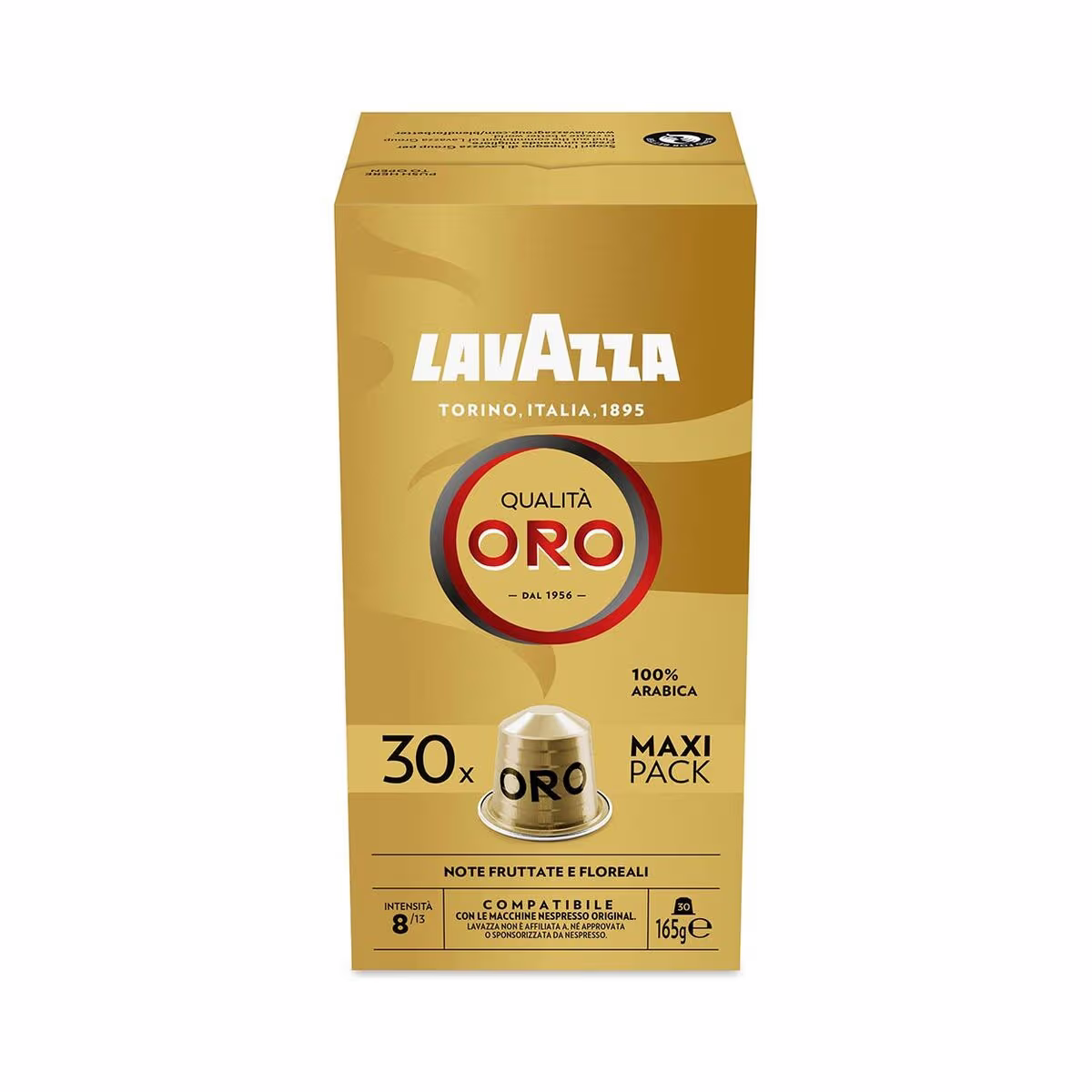 Image of Lavazza Qualità Oro 30 Aluminiumkapseln Kaffeekapseln Nespresso – Diverse Kaffeekapseln/Kaffeepads