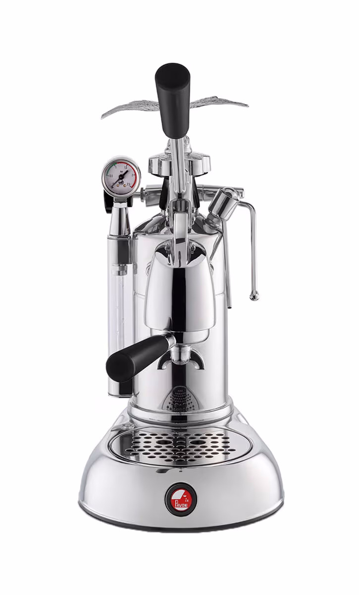 Image of La Pavoni Milano Handhebel-Espressomaschinen – Siebträgermaschine/Espressomaschine – chrom