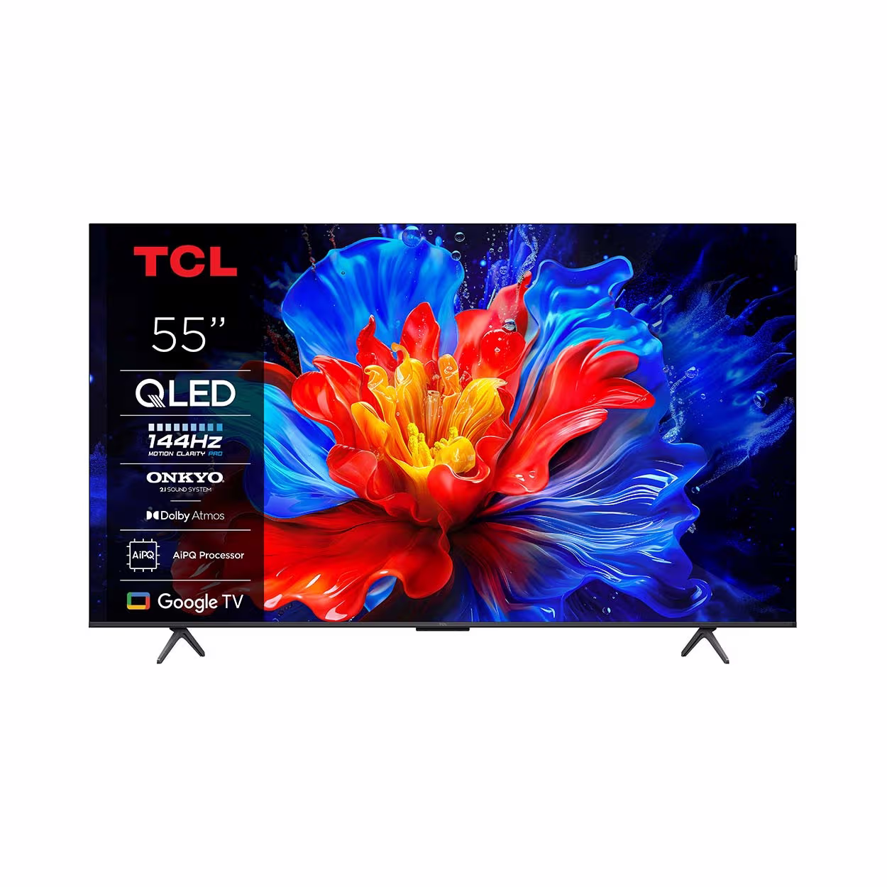 Image of TCL 55P8K - 55", 4K QLED, 144 Hz, Google TV QLED TV – Fernseher – metallic