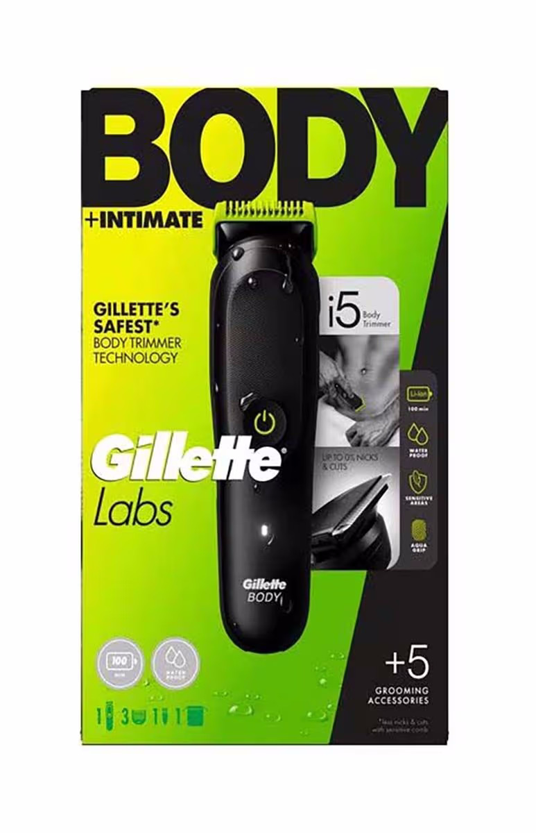 Gillette Labs Body + Intimate Trimmer i5 Körperrasierer – Bodygroomer/Körperrasierer – schwarz