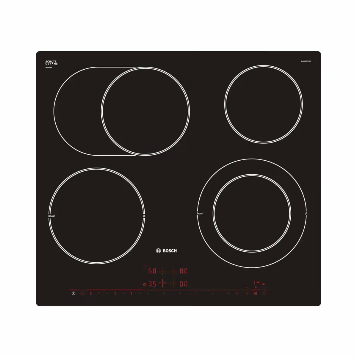 Image of Bosch PKN601DP1D Glaskeramik Kochfeld mit Touch-Display