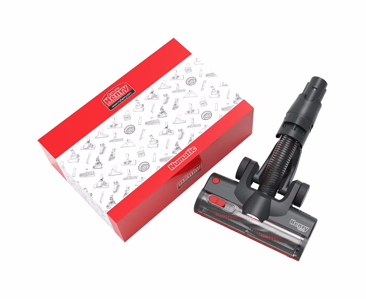 Image of Numatic Henry Quick Turbodüse rot Bürstenkopf – Saugschlauch/Saugrohr
