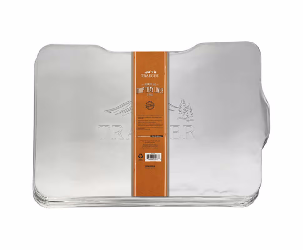 Traeger Drip Tray Liner Ironwood 650 5er Pack Einsatz für Fettauffangblech – Grillschale/Grillpfanne/Grillgeschirr