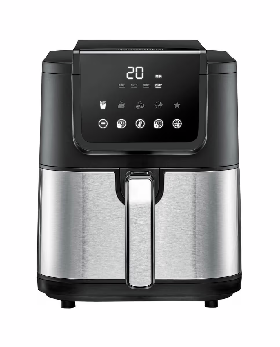 Image of Rommelsbacher FRH 1500 Heissluftfritteuse – Airfryer - Friteuse – edelstahl / schwarz