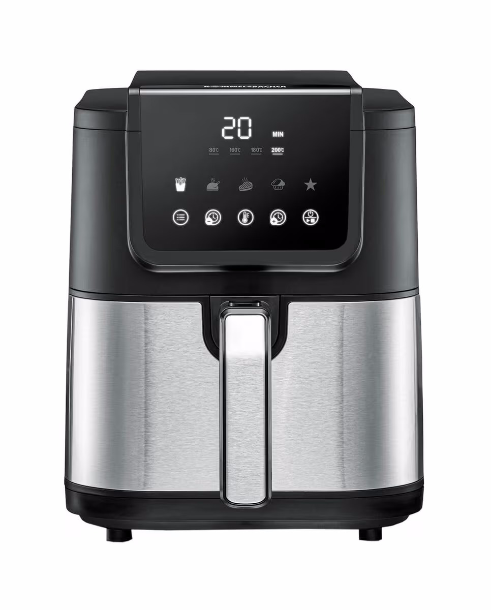 Rommelsbacher FRH 1500 Heissluftfritteuse – Airfryer - Friteuse – edelstahl / schwarz