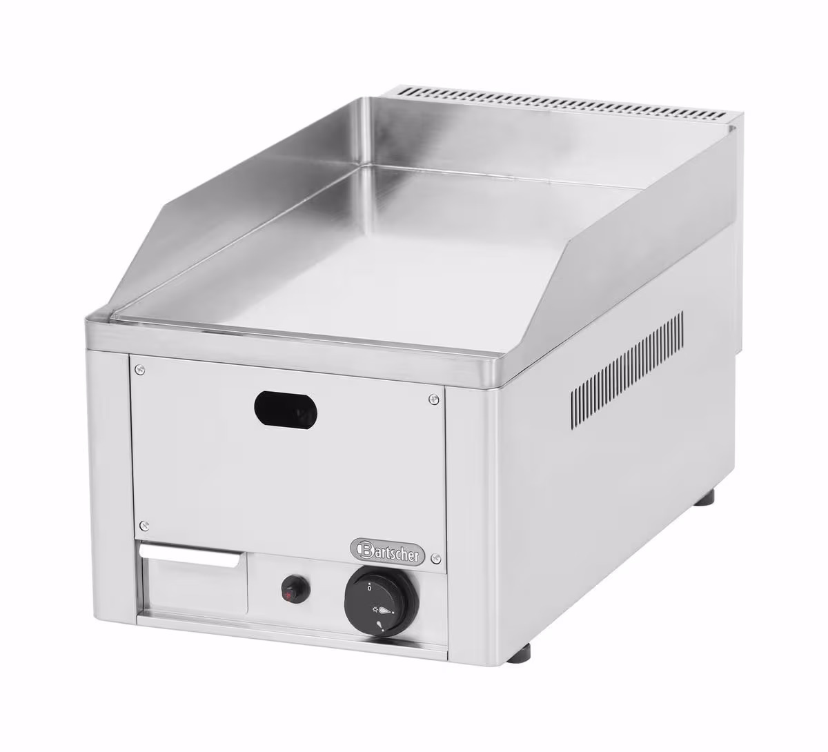 Bartscher Gas-Griddleplatte 320, Chrom, glatt mit Flüssiggasanschluss – Gastro Grill/Griddleplatte – edelstahl