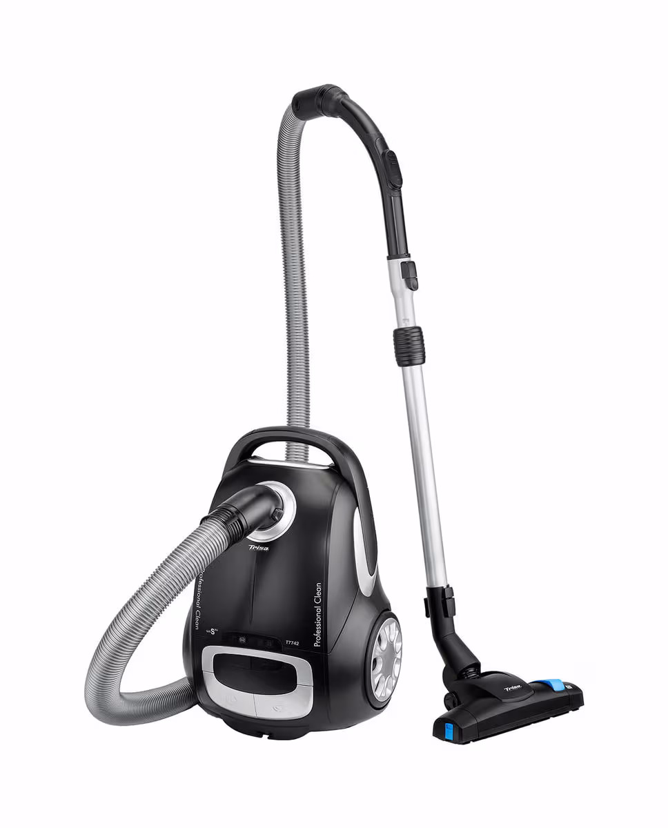 Trisa Professional Clean T7742 Staubsauger mit Beutel – schwarz