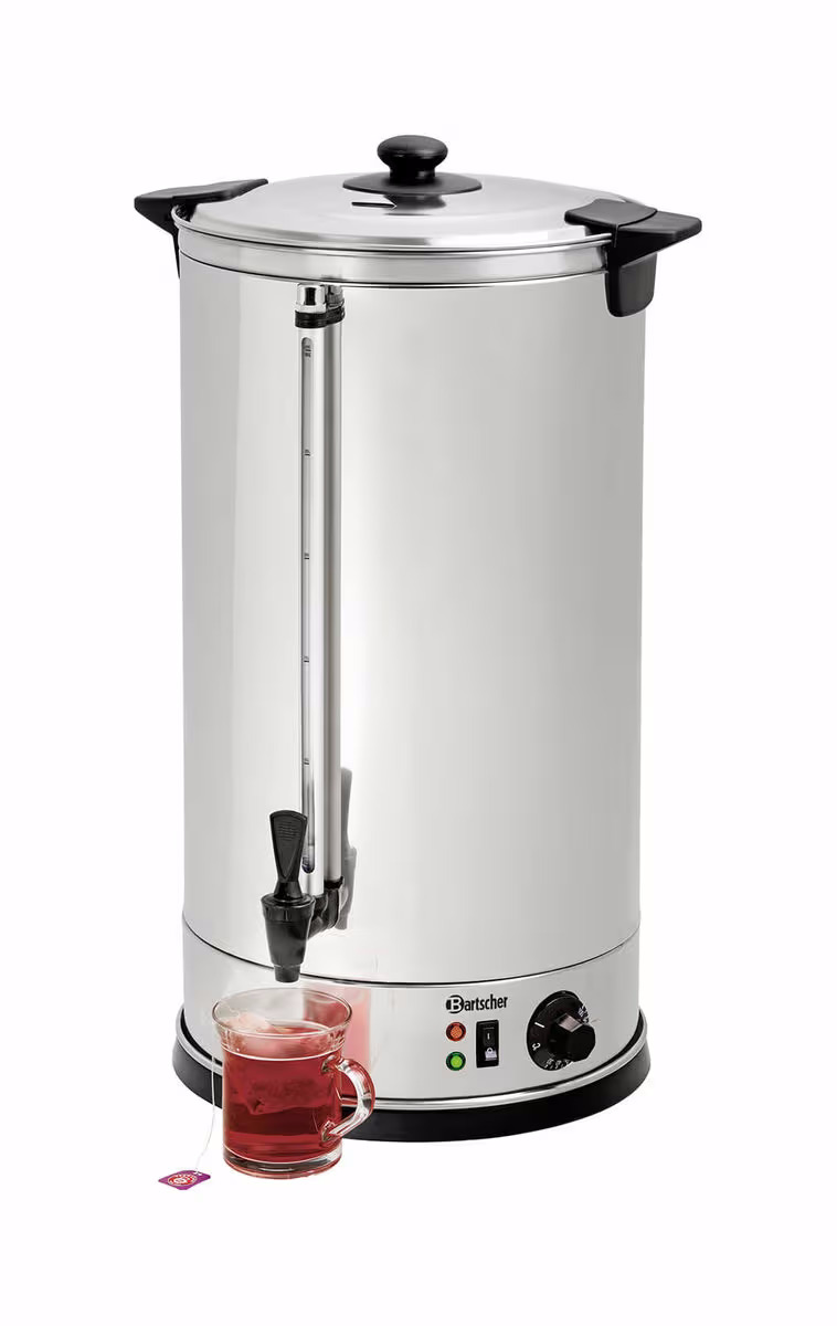 Bartscher Heisswasser-Spender 28 Liter – Gastro Kaffeemaschine/Gastro Getränkespender – edelstahl / schwarz