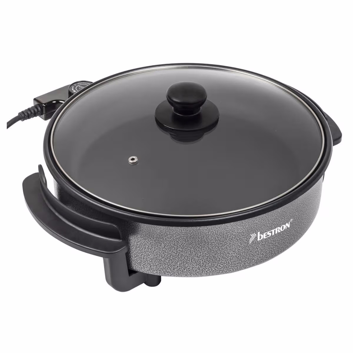 Bestron AHP1200 Party/SnackPfanne – Tischgrill – schwarz