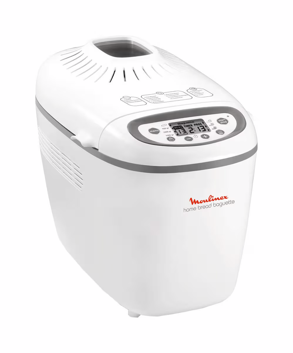 Image of Moulinex Home Bread Baguette Brotbackmaschine – Brotbackautomat/Brotbackmaschine – weiss
