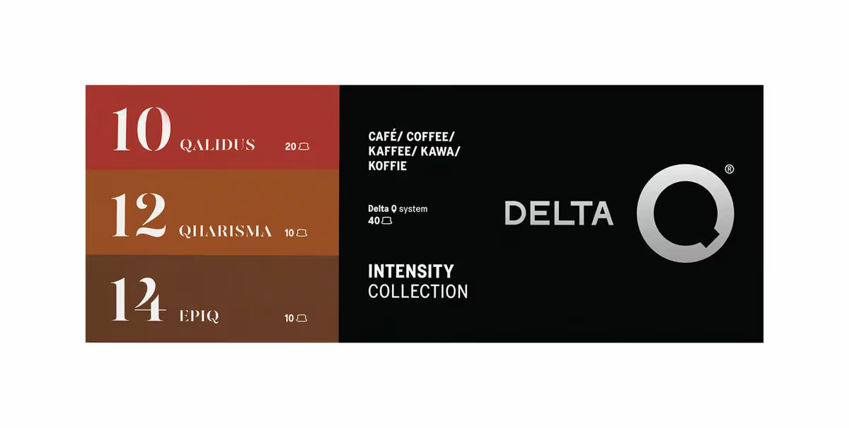 Image of Delta Q INTENSITY PACK 40 Kapseln Kaffeekapseln – Diverse Kaffeekapseln/Kaffeepads