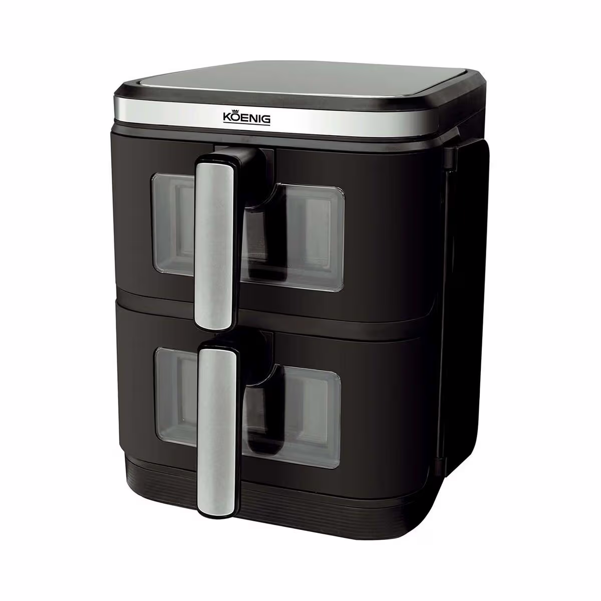 Image of Koenig VERTICAL Doppel-Heissluftfritteuse – Airfryer - Friteuse – schwarz