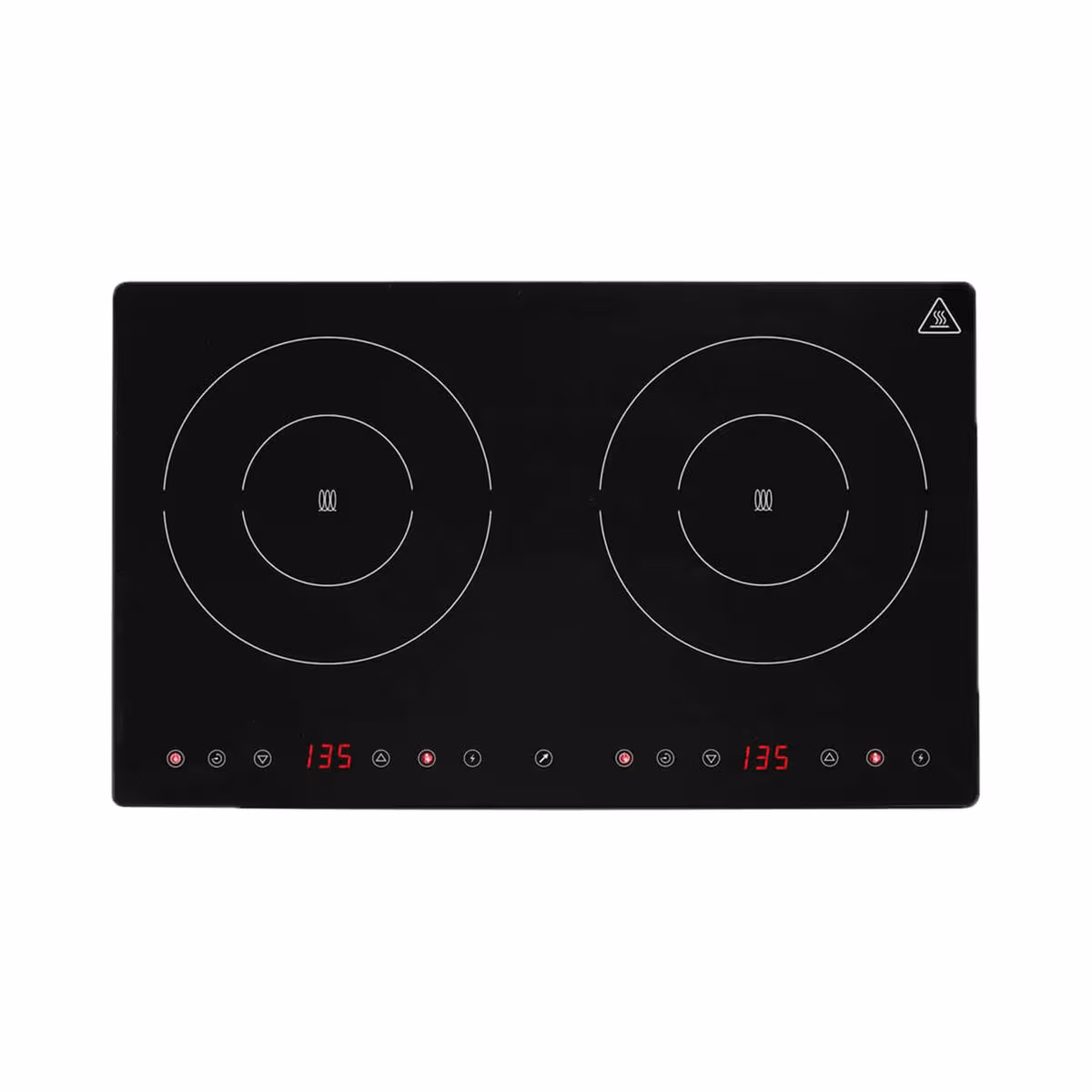 Hendi Induktionskochfeld freistehend doppelt Kitchen Line – Gastro Backofen/Gastro Kochfeld/Gastro Mikrowelle – schwarz