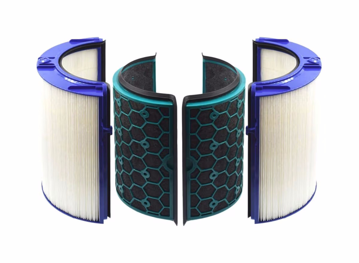 Genric Filter Ersatz-HEPA-Filter für Dyson mit Glasfasern und Aktivkohle (969048-03) Fliter für Luftreiniger – Klimageräte Zubehör – schwarz / weiss
