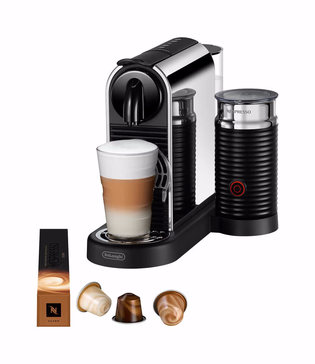 De Longhi CitiZ Platinum & Milk Stainless steel EN330.M Nespressomaschine – Nespresso Maschine Original