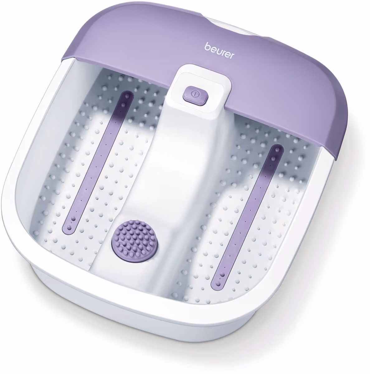 Beurer FB12 Fusssprudelbad mit Massage – Fussbad/Sprudelmatte – violett