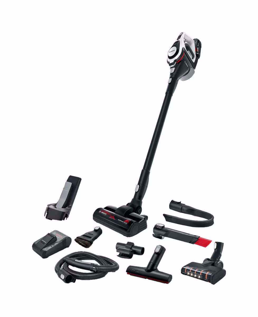 Bosch Akkusauger Unlimited Serie 8 Akkustaubsauger – Akku Staubsauger/Besenstaubsauger – weiss