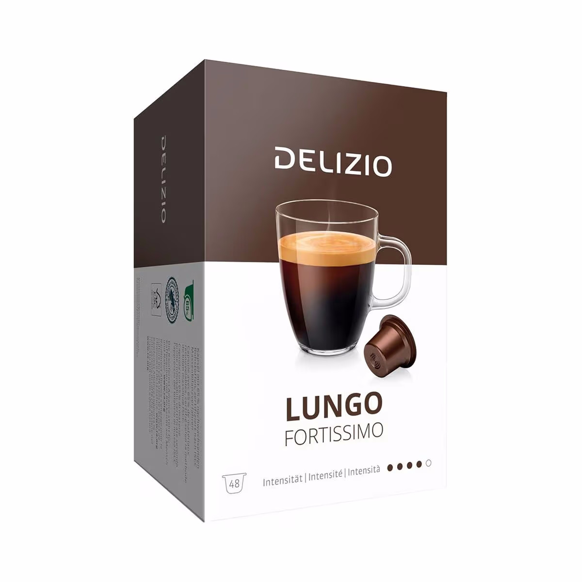 DELIZIO Lungo Fortissimo Kaffeeportionen – Delizio Kapseln