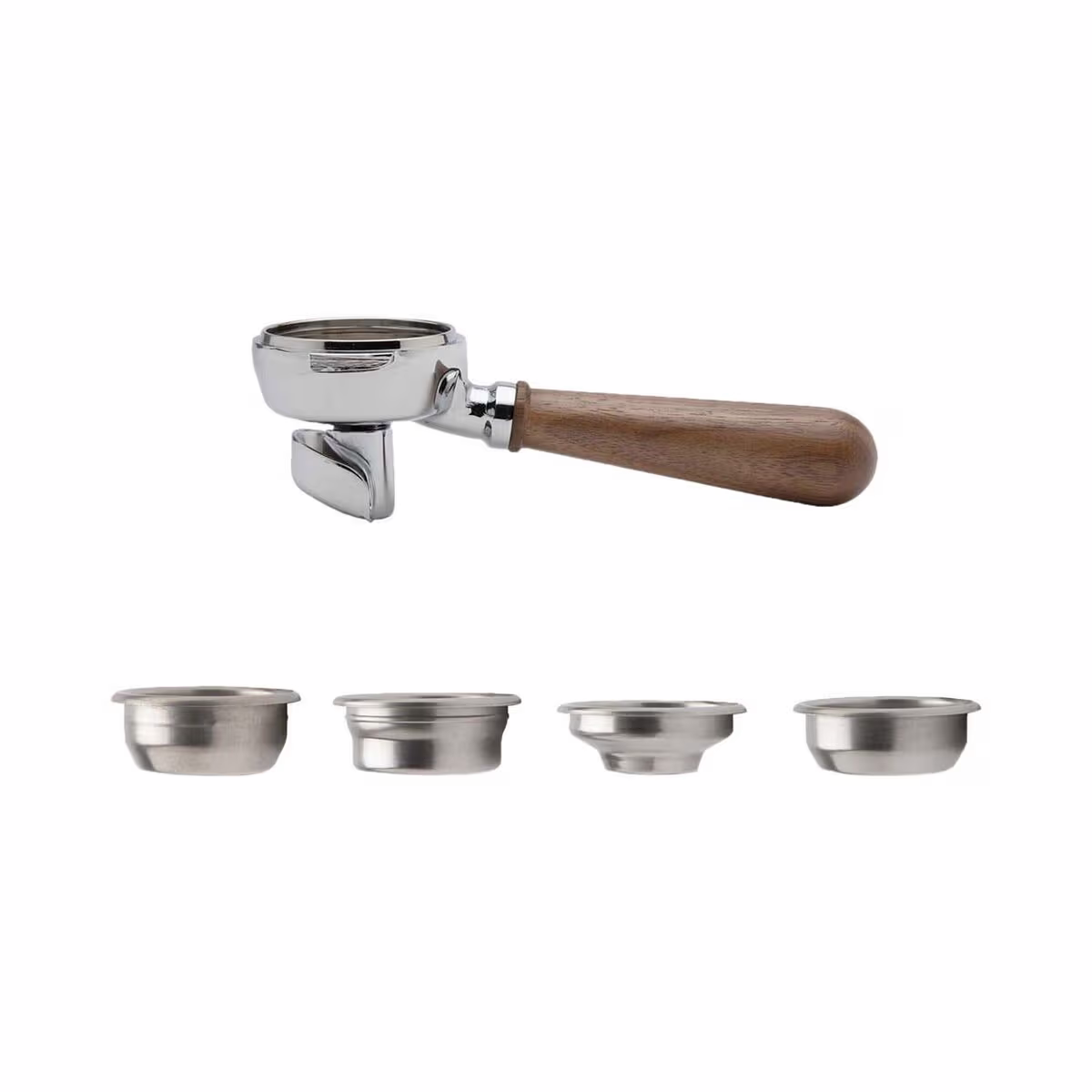 Image of Lelit Siebträger Wood 58mm 2er Auslauf Zubehör – Siebträgermaschine Zubehör – braun