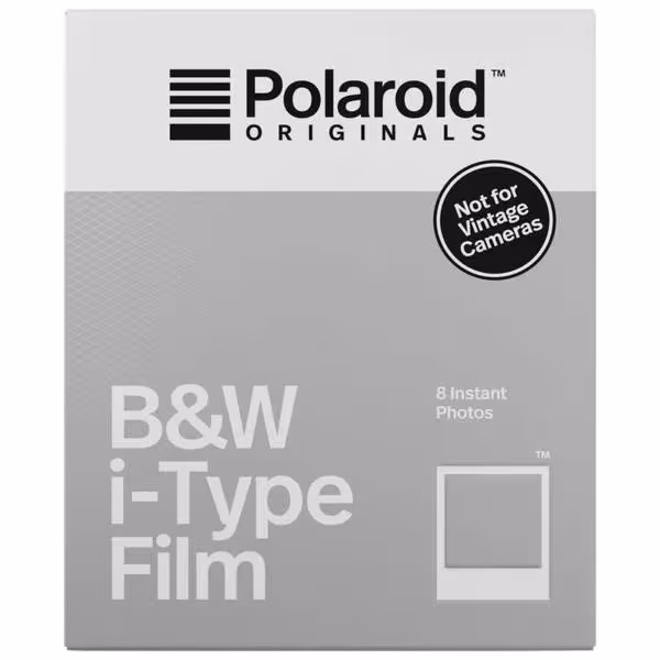 Polaroid B&W Film i-Type (8 Photos) Film Sofort-Bild – Sofortbildkamera/Polaroid Kamera