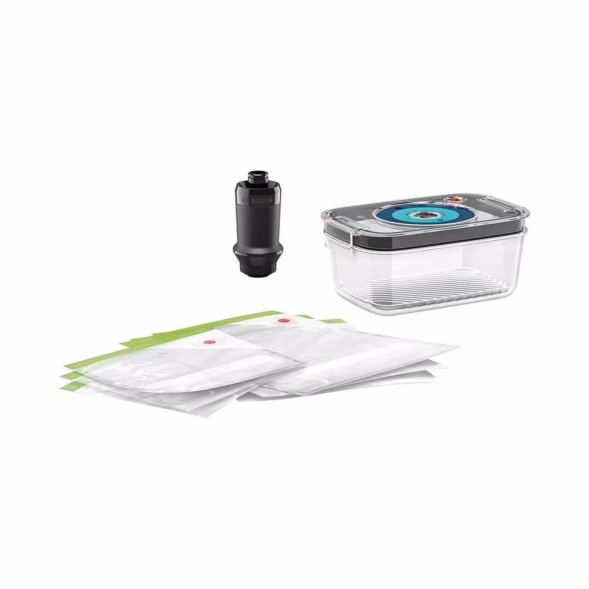 Bosch Vakuum Frischhalteset ErgoMixx Zubehör – Vakuumiergerät – schwarz