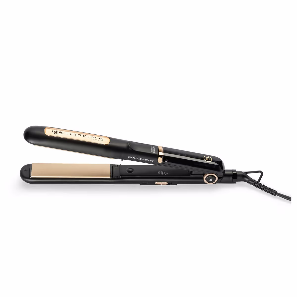 Bellissima STEAM STRAIGHTENER BEL-LSTM-11915 DAMPF-GLÄTTER – Glätteisen/Haarglätter – schwarz