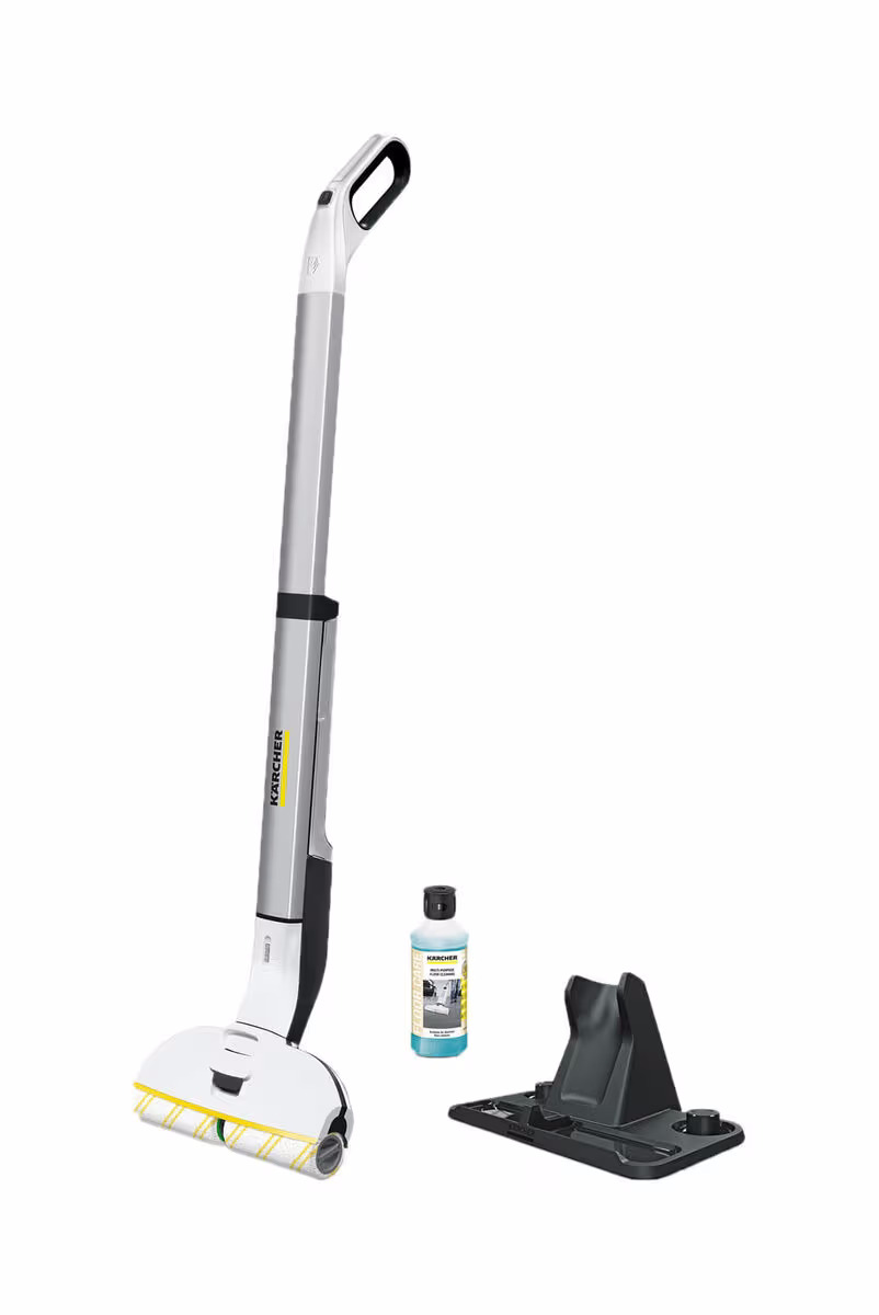 Image of Kärcher EWM 2 Elektrischer Wischmopp – Bodenwischer/Wischmopp – weiss / silber