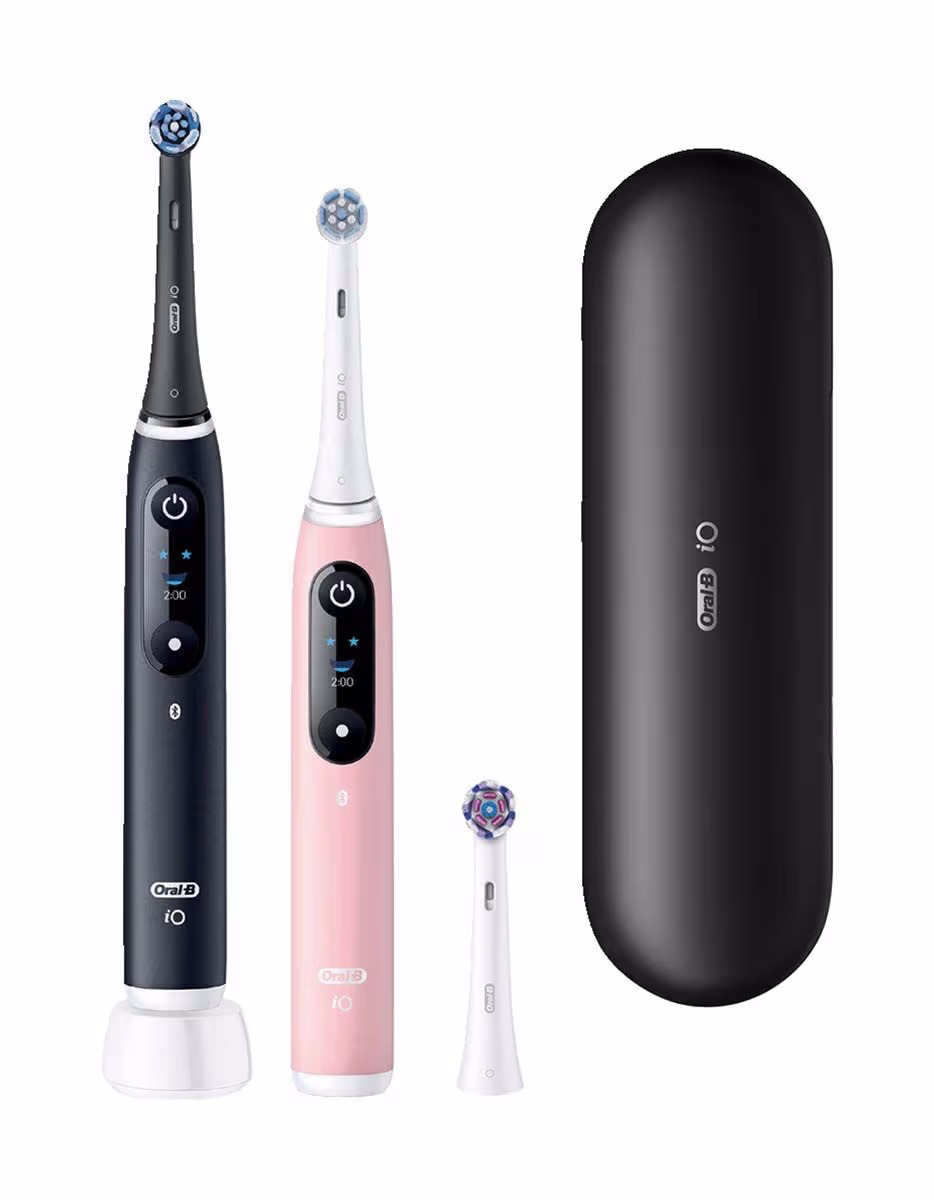 Oral-B iO Series 6 Black Lava/Pink Sand Elektrische Zahnbürste – schwarz
