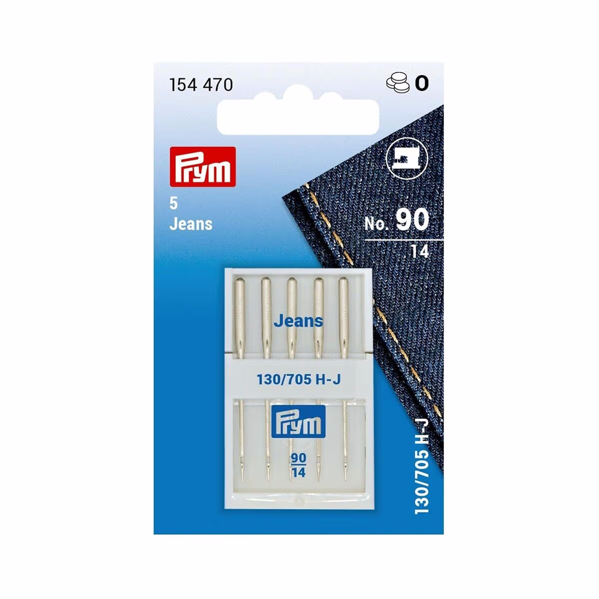 Prym Jeans 154470 Nähmaschinennadel – Bügeln Zubehör/Nähen Zubehör