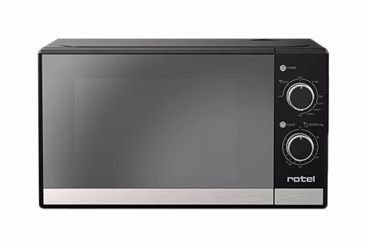 Rotel Mikrowelle mit Grillfunktion – schwarz