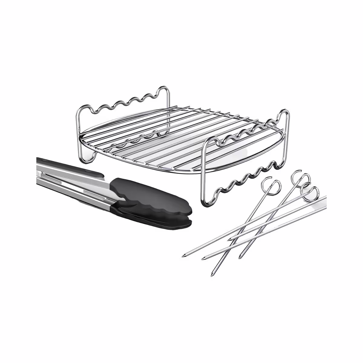 Image of Philips HD9920/00 Grillrost-Set für Airfryer 6, 2 l, 8, 3 l und 9 l Airfryer Grillrost-Set – Friteuse Zubehör – grau
