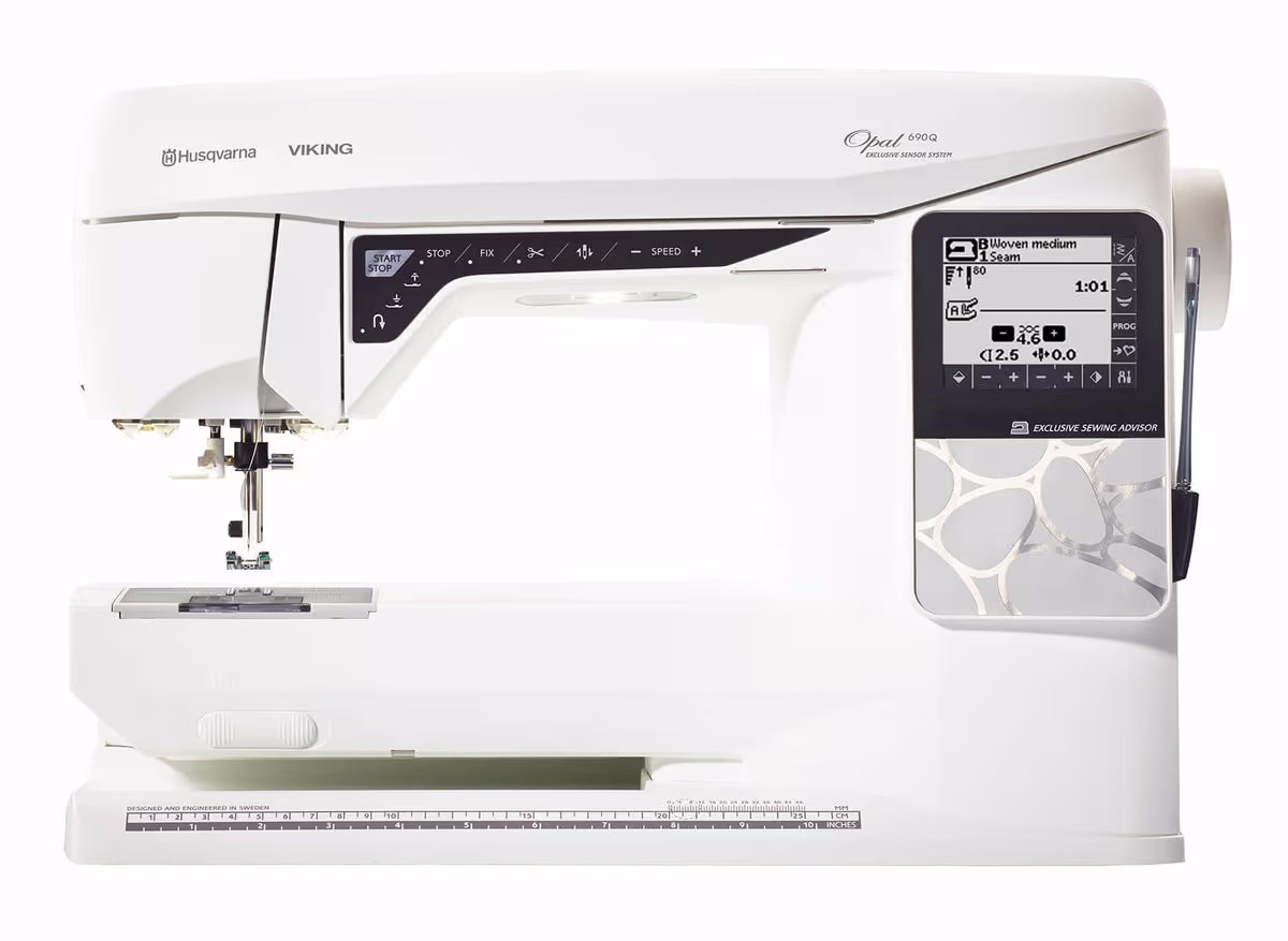 Husqvarna Viking Viking Opal 690 Q Nähmaschine – weiss