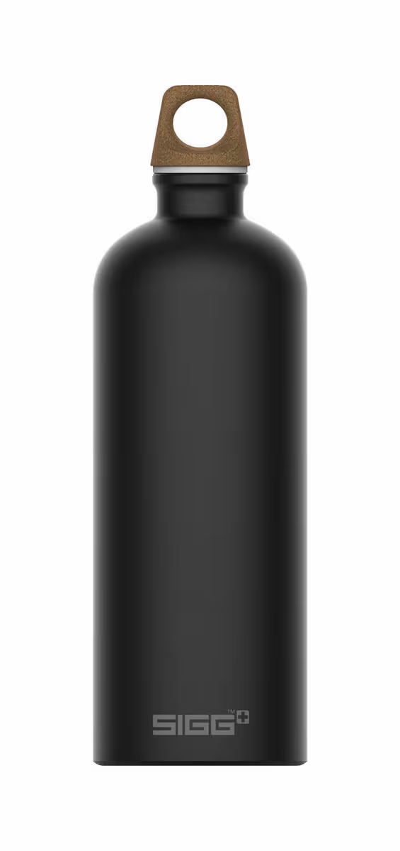 Image of Sigg Traveller MyPlanet Direction Plain 1.0 L Trinkflasche – Trinkflasche/Thermosflasche/Shaker – schwarz