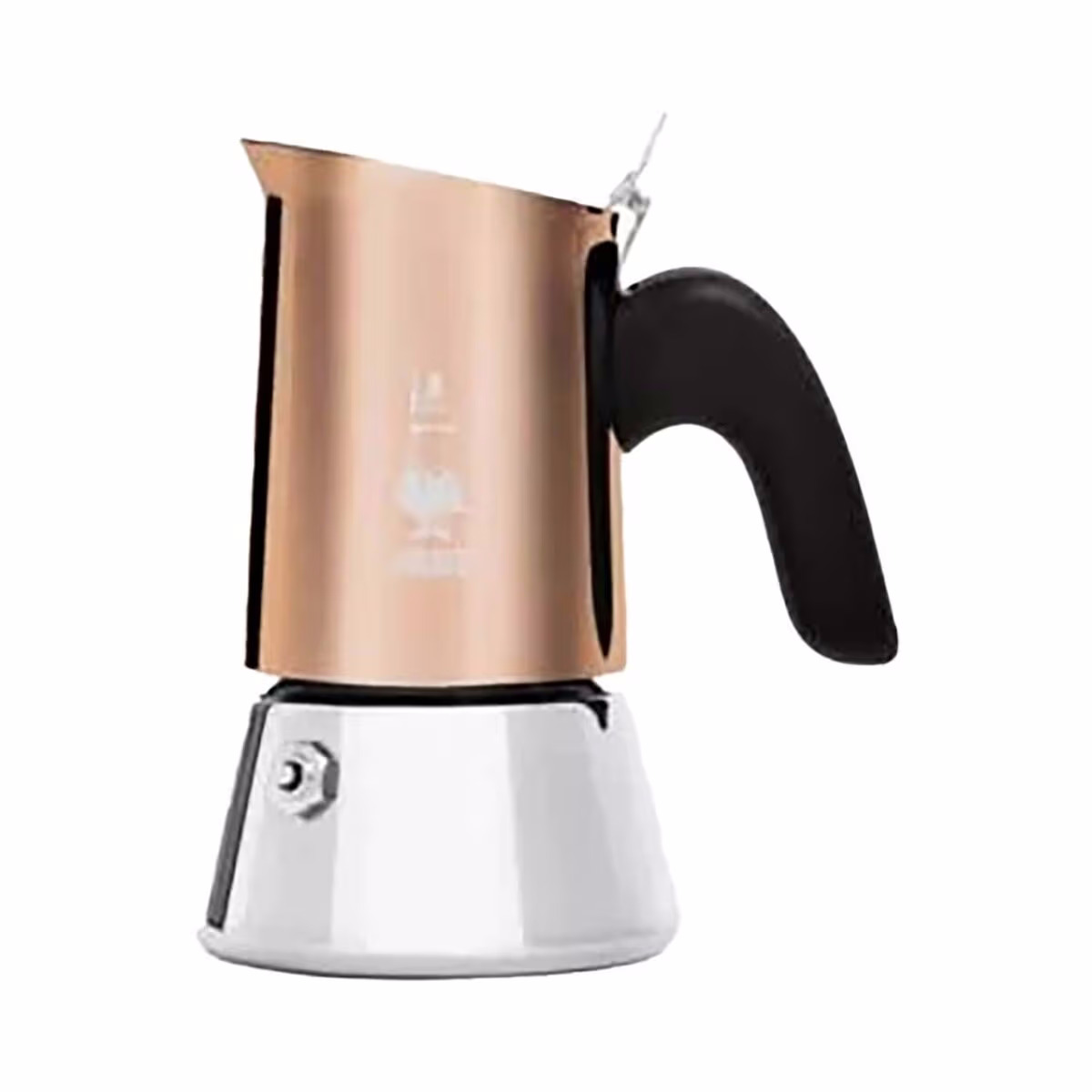 Image of Bialetti ITALIENISCHE KAFFEEMASCHINE EDELSTAHL, INDUKTION 4 BECHER - 170ML Perkolator – Filterkaffeemaschine – kupfer