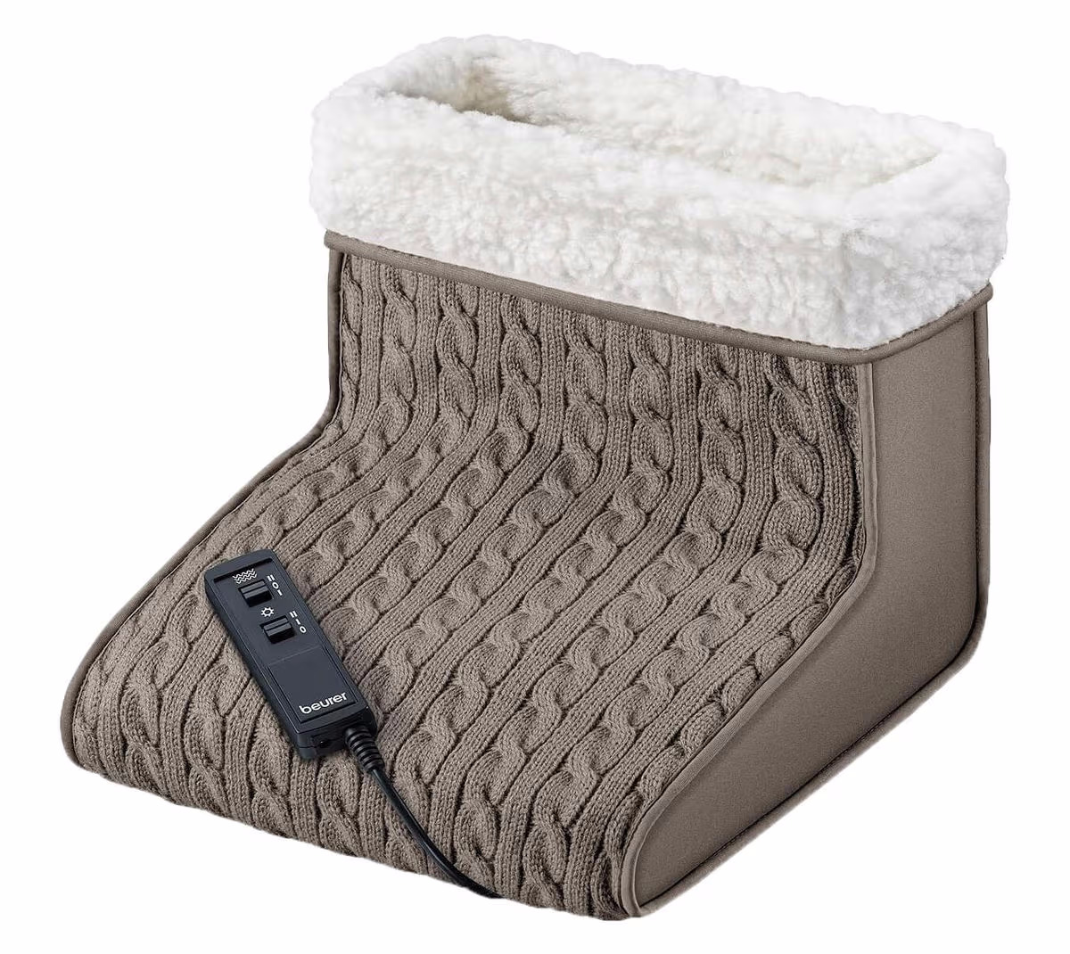 Beurer FWM45 Massage-Fußwärmer – Heizdecke/Wärmedecke – braun